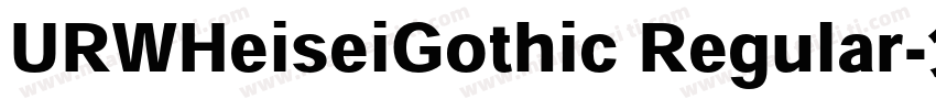 URWHeiseiGothic Regular字体转换